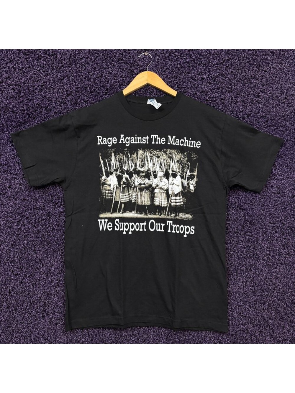 Rage Against the Machine We Support Our Troops T-Shirt L